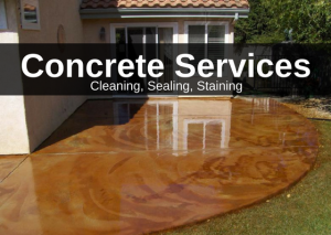 Concrete Services, Concrete cleaning, concrete sealing, concrete staining by CC's Painting