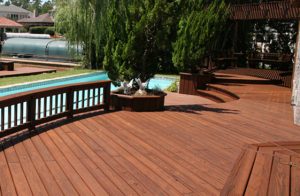deck cedar staining