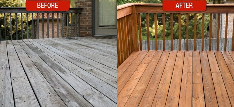 deck staining sealing cleaning services in Wisconsin southeast